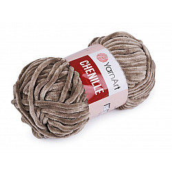 Strickgarn Chenille 100 g, beige