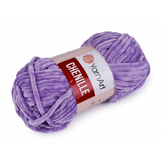 Strickgarn Chenille 100 g, lila violett