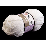 Strickgarn Chenille Dolce 100 g, weiß