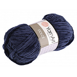 Strickgarn Chenille Dolce 100 g, dunkelblau