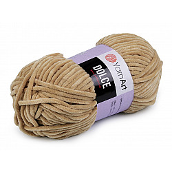 Strickgarn Chenille Dolce 100 g, beige