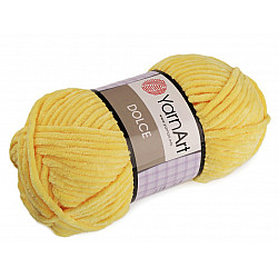 Strickgarn Chenille Dolce 100 g, gelb