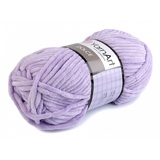 Strickgarn Chenille Dolce 100 g, hell lila