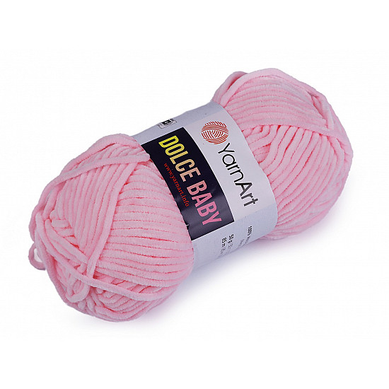 Strickgarn Chenille Dolce Baby 50 g, Hellrosa