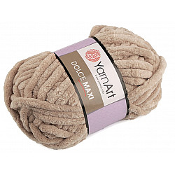 Strickgarn Chenille Dolce Maxi 200 g, beige