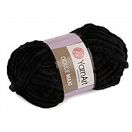 Strickgarn Chenille Dolce Maxi 200 g, schwarz