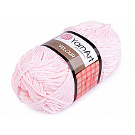 Strickgarn Chenille Velour 100 g, Hellrosa