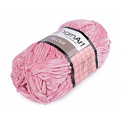 Strickgarn Chenille Velour 100 g, rosa