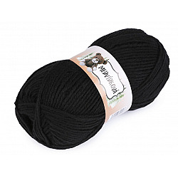 Strickgarn für Kuscheltiere 100g - schwarz