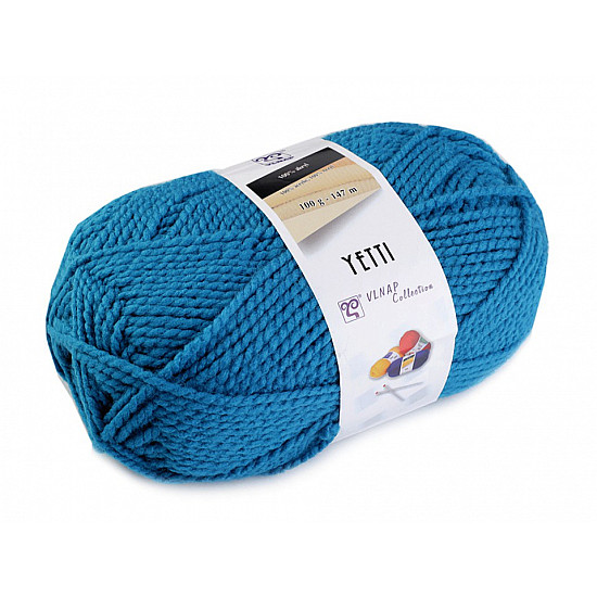 Strickgarn Yetti 100 g - türkisblau