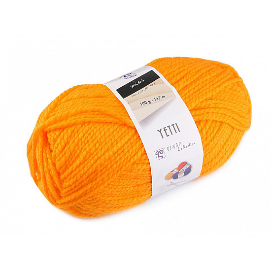 Strickgarn Yetti 100 g - orange stark