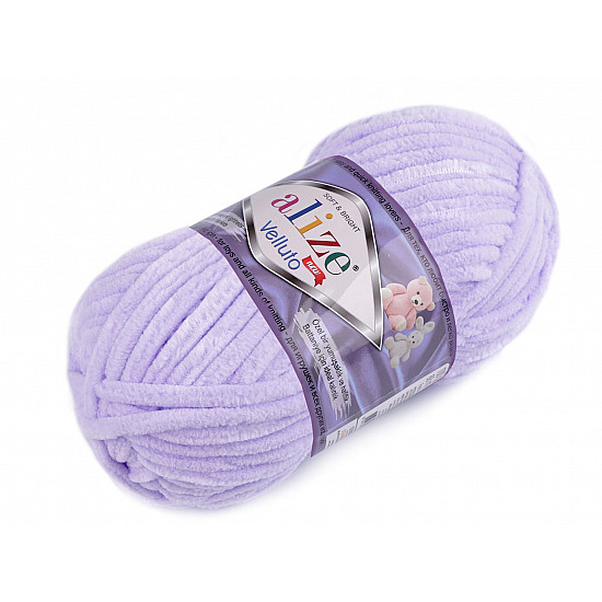 Chenille Strickgarn Alize Velluto 100 g, lila