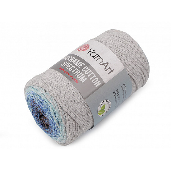 Strickgarn Macrame Cotton Spectrum 250 g, hell-grau