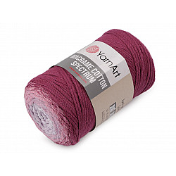 Strickgarn Macrame Cotton Spectrum 250 g, rosarot-violet