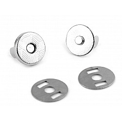 Magnetverschluss Ø10 mm, Nickel, 5 Set