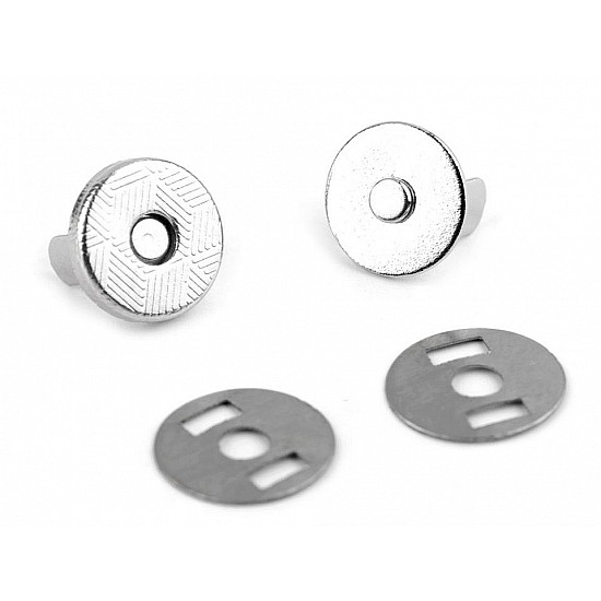 Magnetverschluss Ø10 mm, Nickel, 5 Set