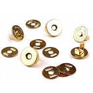 Verschluss magnetisch Ø15 mm, gold, 5 set