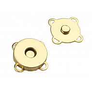 Magnetischer Verschluss Ø18 mm, gold, 5 Set