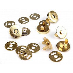 Magnet Verschluss Ø18 mm golden, 5 set