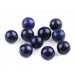 Mineral Perlen Lapislazuli Ø8 mm (Packung 12 Stück)