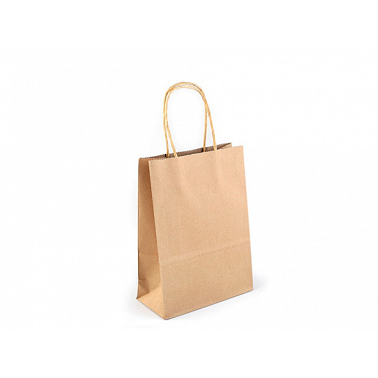 Papiertasche natural (Packung 12 Stück) - naturbraun