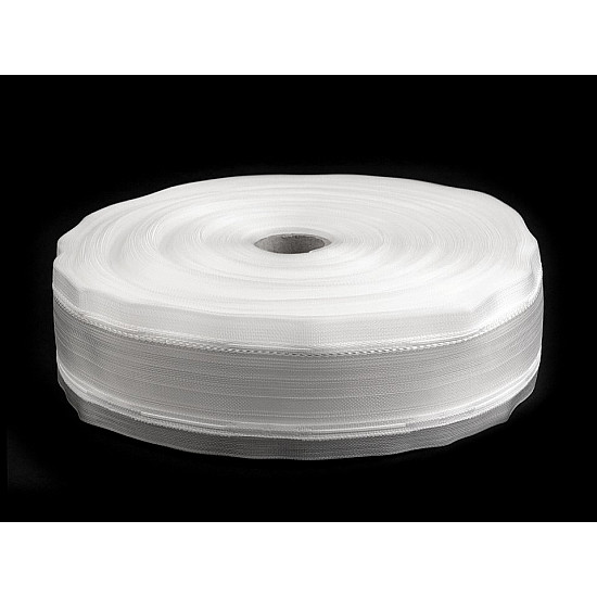 Gardinenband Smokfalten Breite 50 mm, White, 50 m