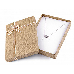 Geschenkschachtel für Schmuck 12x16 cm, Naturfarbe