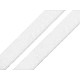 Klettverschluss Plüsch selbstklebend Breite 20 mm, White, 25 m