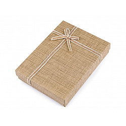 Geschenkschachtel für Schmuck 12x16 cm, Naturfarbe