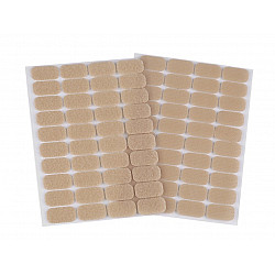 Klettpunkte selbstklebend Rechtecke 15x25 mm, beige