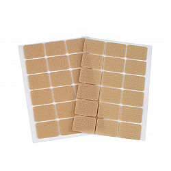 Klettpunkte selbstklebend Rechtecke 25x32 mm, beige