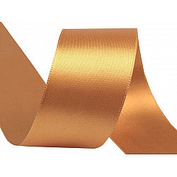 Satinband beidseitig Breite 40 mm, gold, 20 m