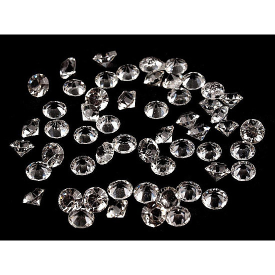 Geschliffene Strasssteine SS16 Hot-Fix Diamanten für Hochzeit, Crystal, 10 g