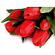 Künstlicher Strauß Tulpen, rot