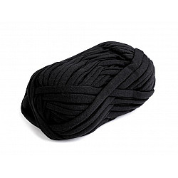 Spaghetti-Strickband, 100 g - Schwarz