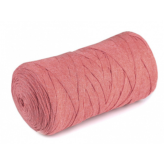 Spaghetti Strickschlauchband, 250 g - rosa Vintage