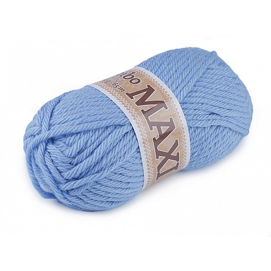 Jumbo Maxi-Strickfaden, 100 g - Babyblau