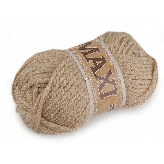 Jumbo Maxi Strickgewinde, 100 g - Licht beige