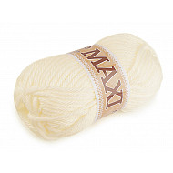 Jumbo Maxi Strickfaden, 100 g - Creme