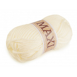 Jumbo Maxi Strickfaden, 100 g - Creme