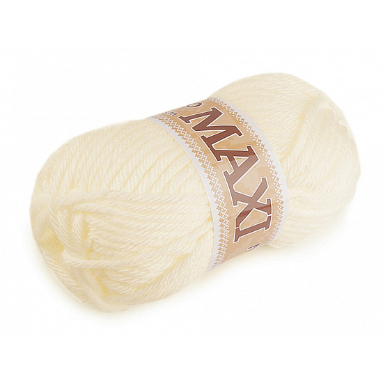 Jumbo Maxi Strickfaden, 100 g - Creme