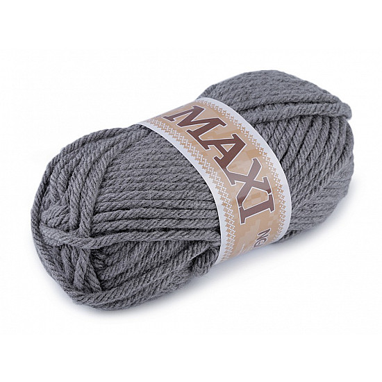 Jumbo Maxi Strickgewinde, 100 g - neutral grau