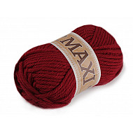 Jumbo Maxi Strickfaden, 100 g - rot