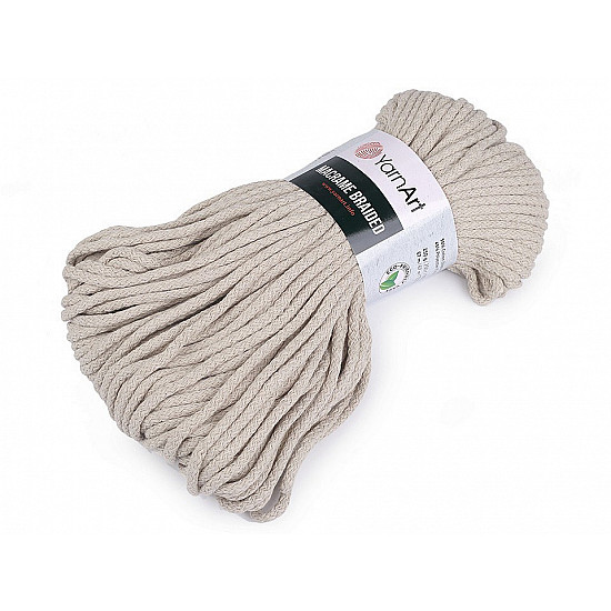 Strickgarn Macrame Braided 250 g - naturfarbe, 1 Buc.