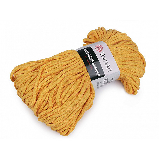 Strickgarn Macrame Braided 250 g - Senf-braun, 1 Buc.