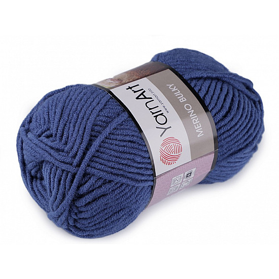 Stricken Merino sperrig, 100 g - blau