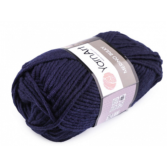 Stricken Merino sperrig, 100 g - dunkelblau