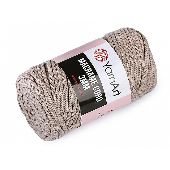 Strickgarn Macrame Cord 250 g - beige, 1 Buc.