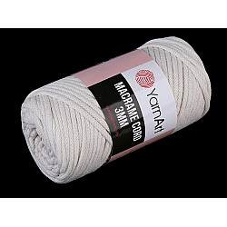 Strickgarn Macrame Cord 250 g - Naturfarbe hell, 1 Buc.