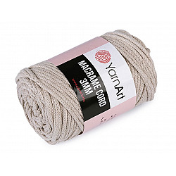 Strickgarn Macrame Cord 250 g - natürlich, 1 Buc.